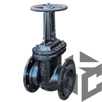 Задвижка чугунная параллельная 30ч6бр Ду 150 Ру 10/16 (Семёнов) от производителя "Рускон"