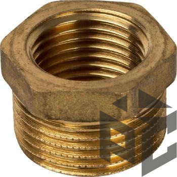 Футорка латунь НР/ВР Ду 32x40 (1 1/2"х1 1/4") от производителя "Рускон"