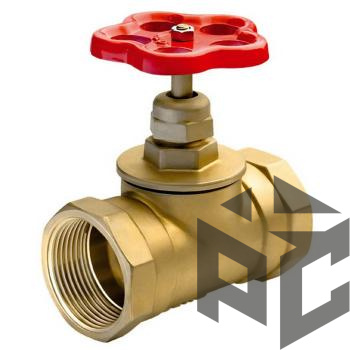 Клапан (вентиль) запорный латунный 15б1п Ду 20 (3/4") Ру 16 от производителя "Рускон"