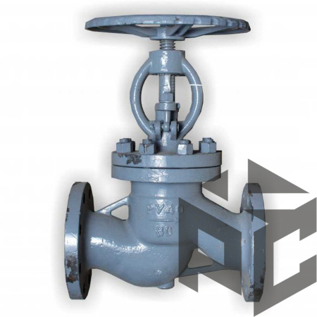 Клапан (вентиль) запорный стальной 15с22нж Ду 200 Ру 40 от производителя "Рускон"