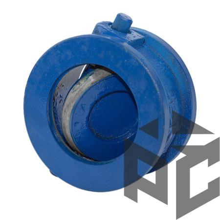 Клапан обратный чугунный поворотный (19ч21бр) Ду 150 Ру 16 межфл КАЗ от производителя "Рускон"